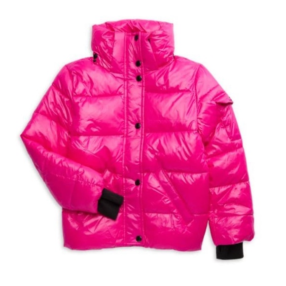 Saks Fifth S13 Little Girl's & Girl's Ella Hooded Puffer Jacket FUCHSIA - Picture 9 of 10